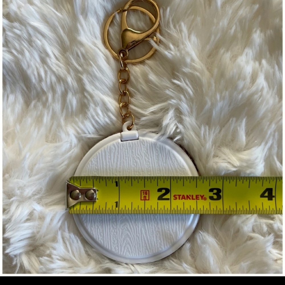 postcard pocket mirror keychain, Acessory, Paris, floral. - Picture 5 of 6